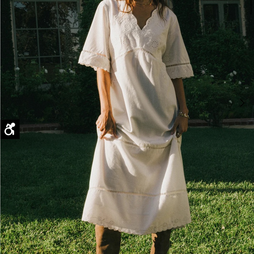Bohme Paulina Embroidered Maxi Dress